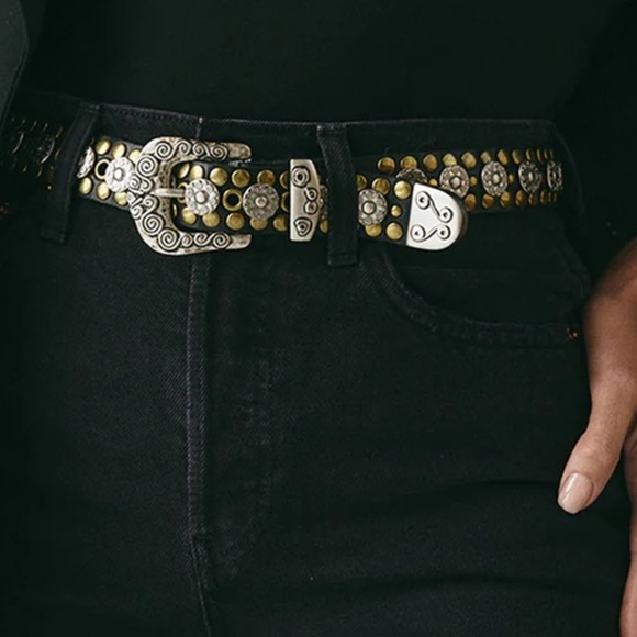 Marlowe Leather embellished belt *NEW main image 4
